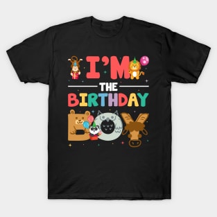 Im The Birthday Boy Zoo Lover B-day Gift For Boys Kids toddlers T-Shirt